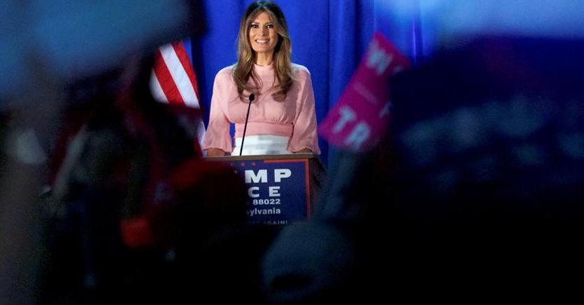 Melania Trump  partecipa ad un evento in Pennsylvania
